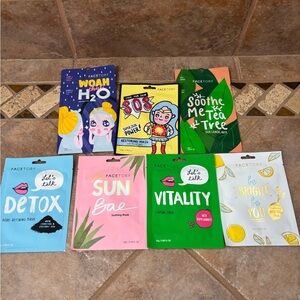NEW FaceTory Skincare Masks Set 7 bundle lot